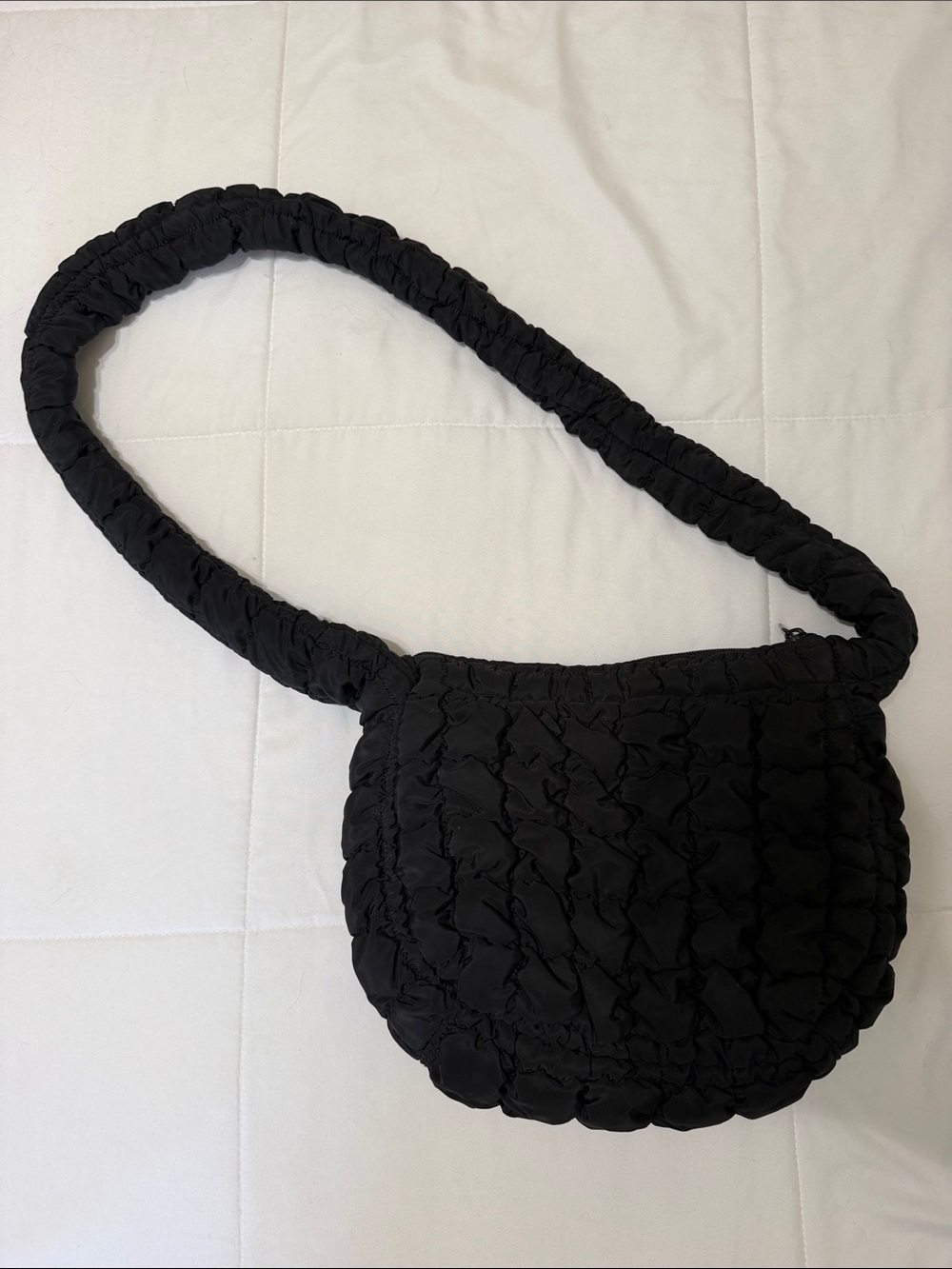Black Quilted Crossbody Bag